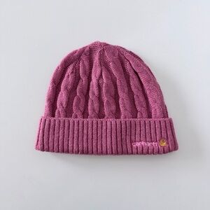 Carhartt Women's Pink Cable Knit Beanie One Size